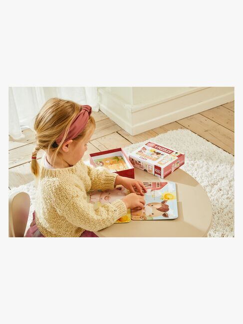 Barbo Toys  Rør og kjenn Puslespill Bondegårdsvenner 4-in-1