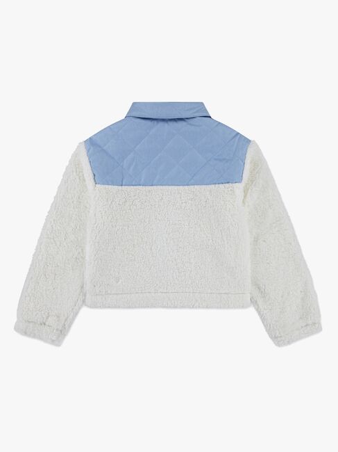 Levi's LVG Big PKT Sherpa Jakke, Blanc De Blanc