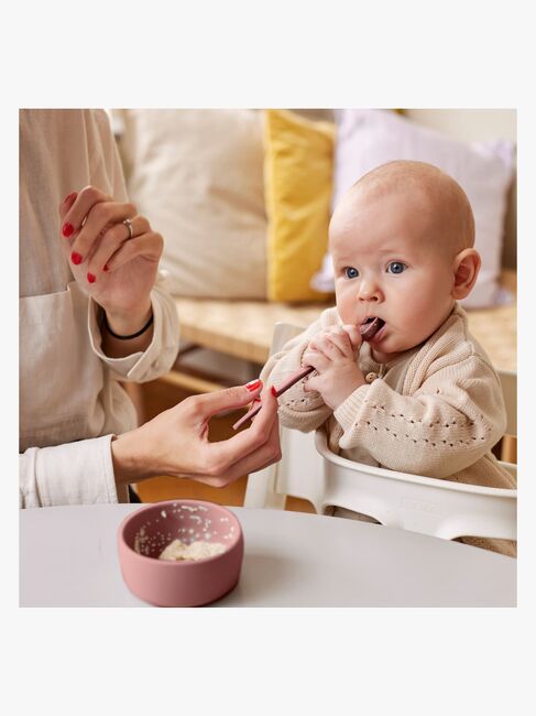 Everyday Baby Skje Silikon 2-Pakk, Rød