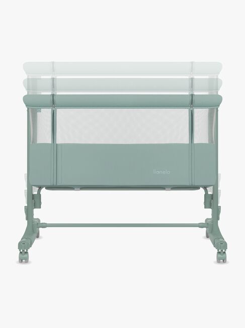 Lionelo Aurora Bedside Crib 3-in-1, Green Sage