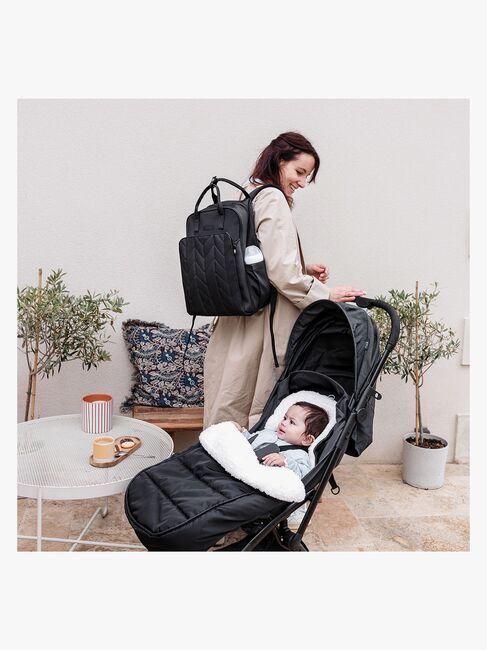 Tineo Stelleveske Ryggsekk, Quilt Svart