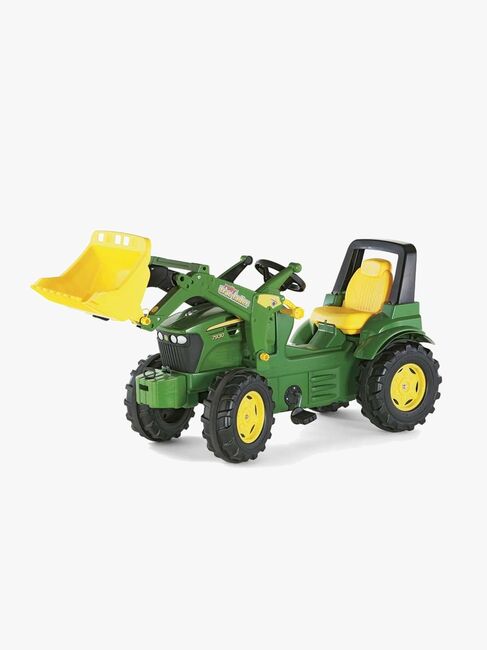 Rolly Toys Tråtraktor Med Frontlaster og Plasthjul John Deere 7930