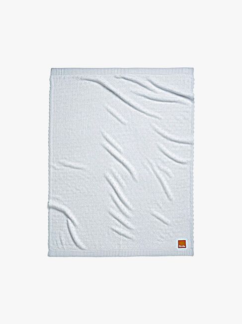 Elodie  Pointelle-strikket Teppe 100x75, Bermuda Blue