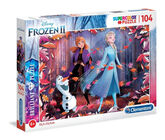 Disney Frozen 2 Brillitant Puslespill, 104 Brikker