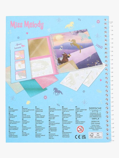 Miss Melody Stick & Shine Fargeleggingsbok