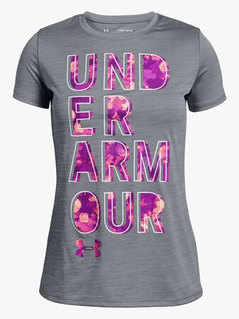 Under Armour Hybrid 2.0 Big Logo T-skjorte, Steel