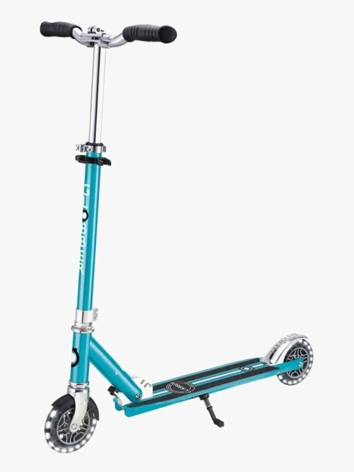 Globber Flow Element Lights Chrome Finish Sparkesykkel, Aqua Blue