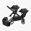 Baby Jogger City Select 2 Tencel Søskenvogn, Lunar Black