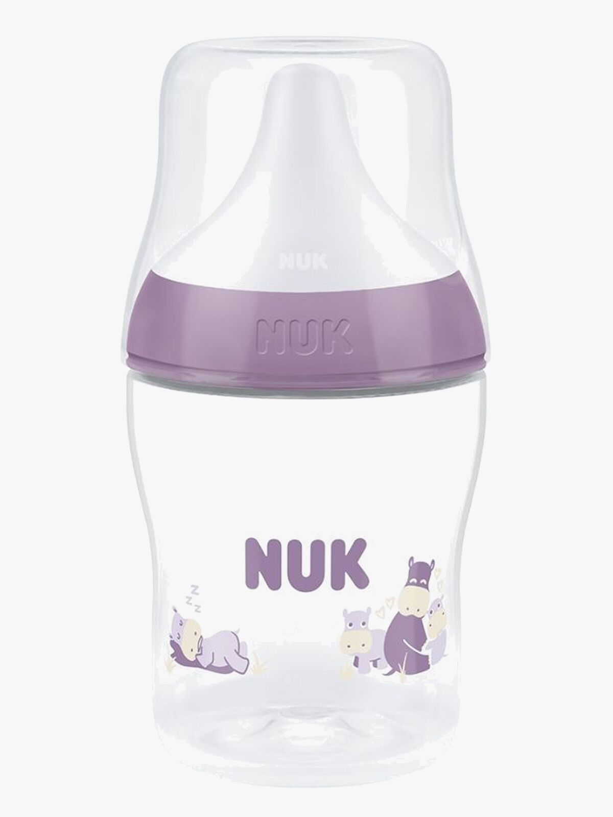 NUK Perfect Match Tåteflaske 150 ml, Hippo