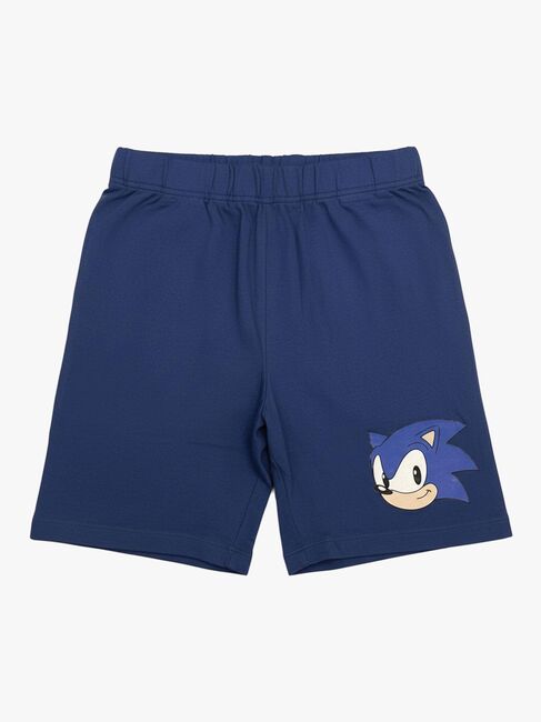 Sonic T-skjorte & Shorts Sett, Blå
