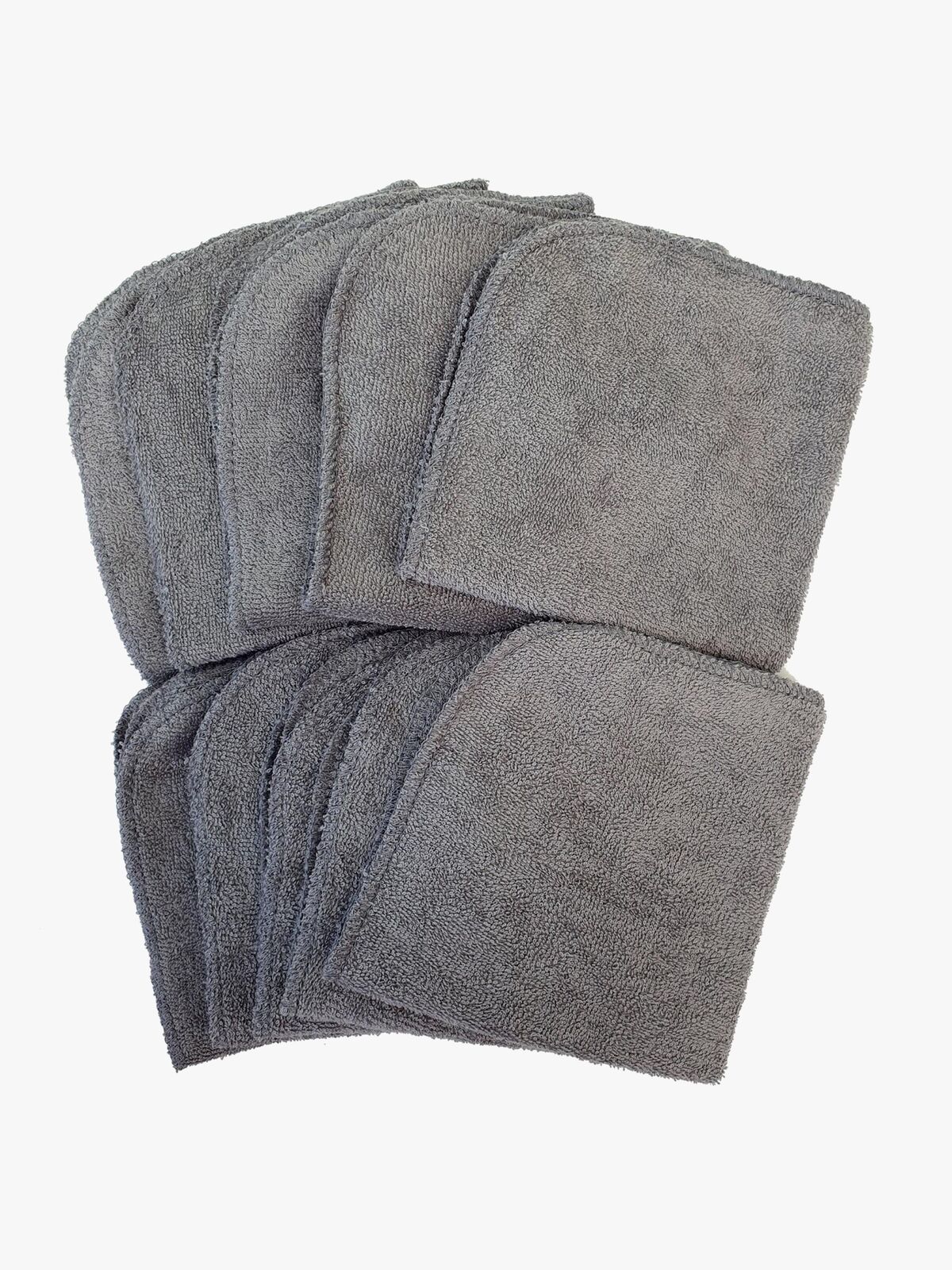 Summerville Organic Vaskekluter 10-Pakk, Grå