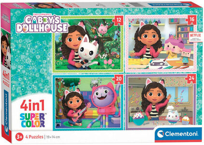 Clementoni Gabby's Dollhouse Puslespill 4-in-1