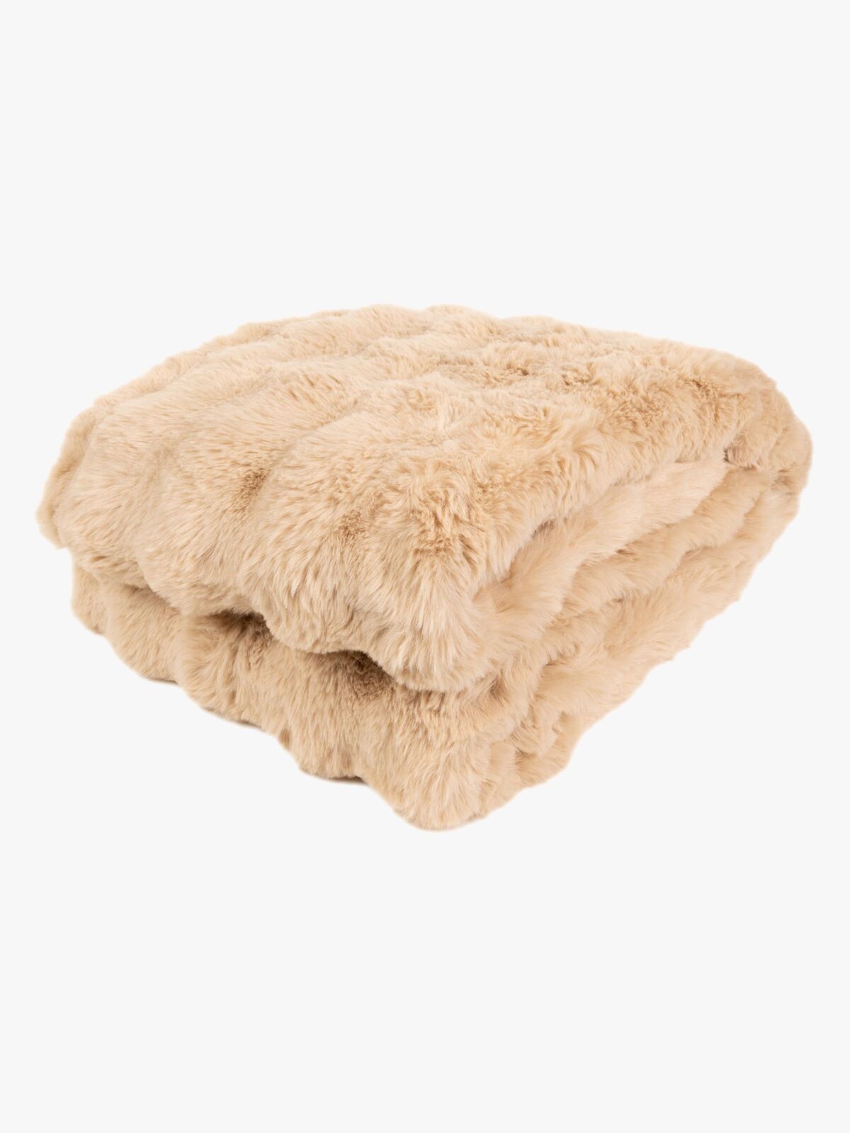 KMCarpets Bubble Pledd 130x170, Karamell