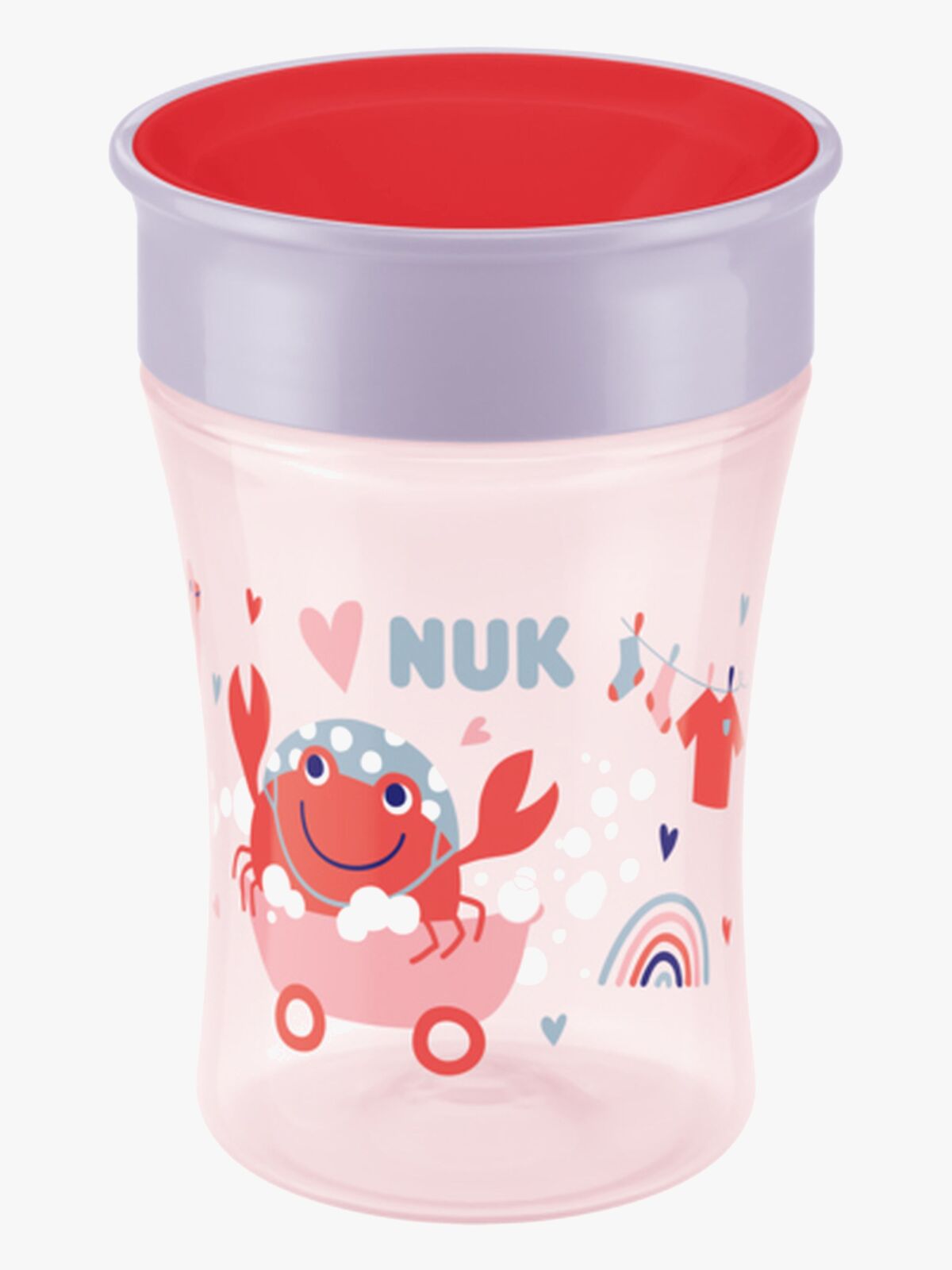 NUK Evolution Magic Krus 230 ml, Rødt