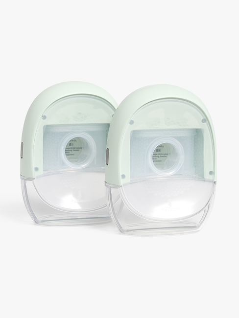 Beemoo CARE Wearable Slim Elektrisk Brystpumpe Dobbel, Soft Green