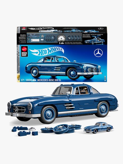 Mattel Brick Shop Hot Wheels Premium Series Byggesett Mercedes-Benz 300 SL 1600 Deler