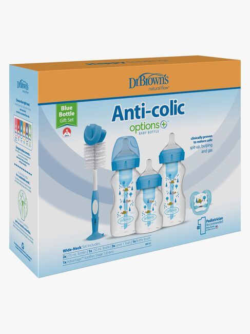 Dr. Brown's Wide Neck Options+ Gavesett, Blå