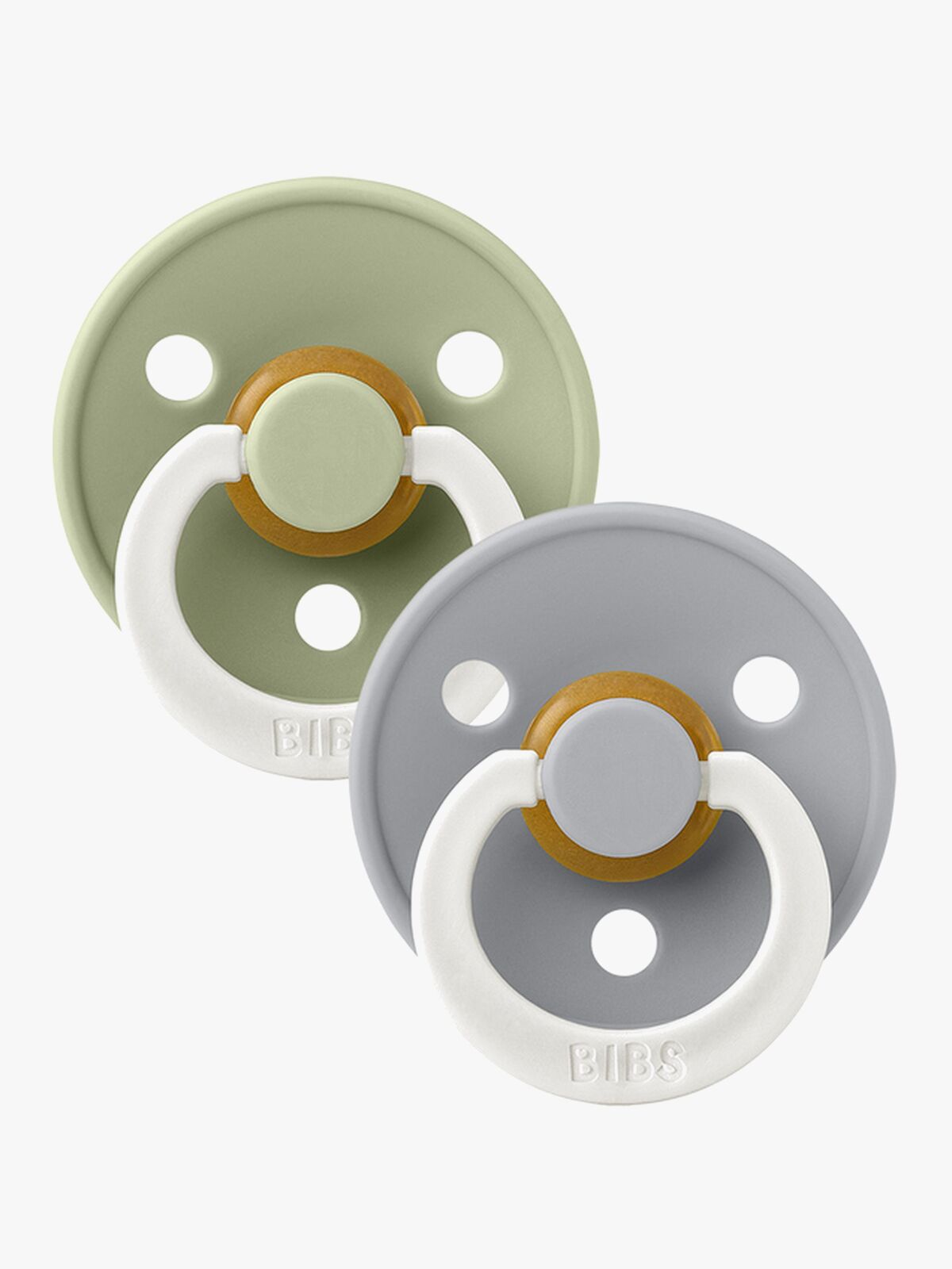 BIBS Smokk Colour 2-pack Lateks Størrelse 3 Sage Glow/Cloud Glow