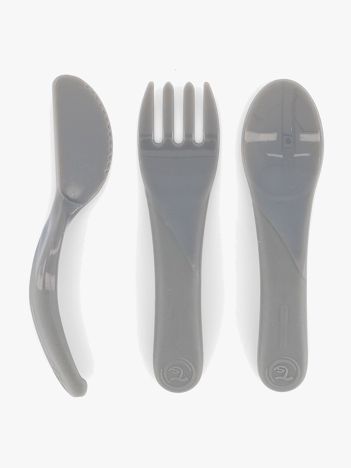 Twistshake Spise Selv Bestikk, Grå