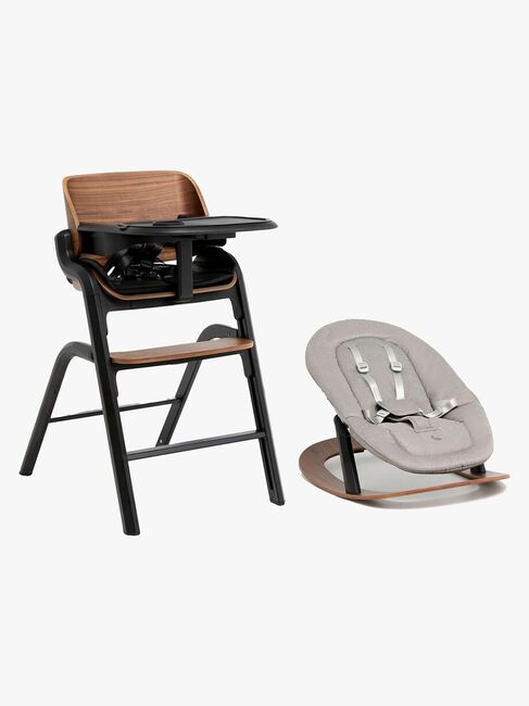 Beemoo Selection Life Matstol Inkl. Vippestol, Walnut/Grey