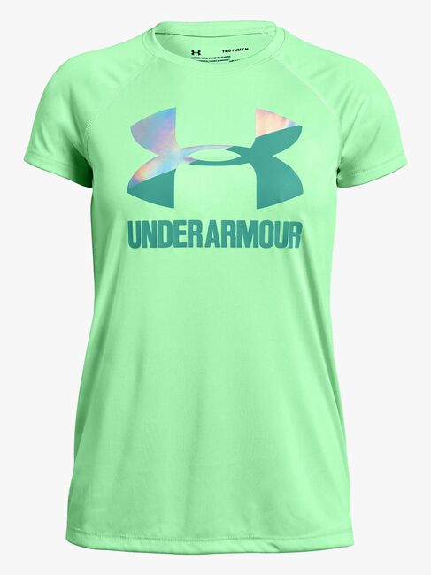 Under Armour Big Logo Tee Solid SS Treningsgenser, Green Typhoon