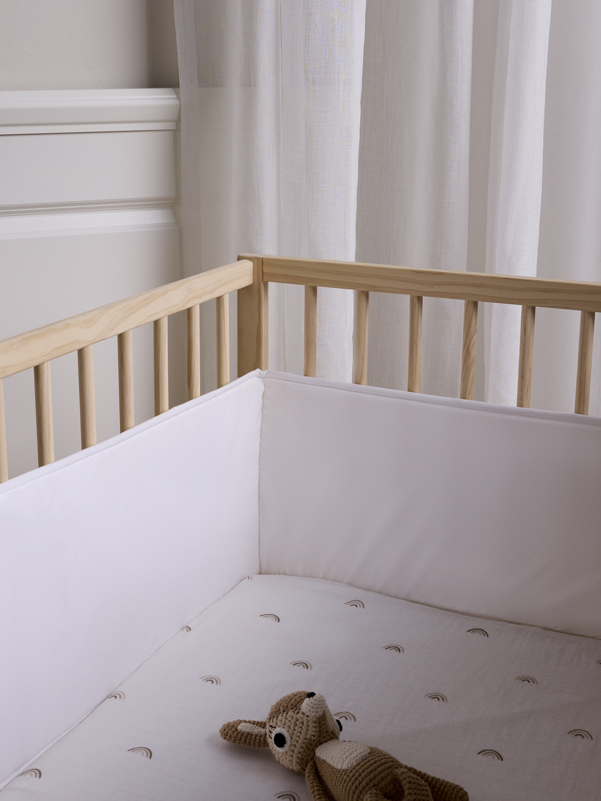 Alice & Fox MOLLY Sengekant 360 cm, Cream