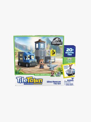 Tile Town Jurassic World Dino Rescue Magnetsett 20 Brikker