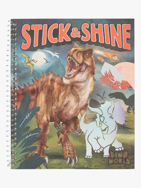 Dino World Stick & Shine Fargeleggingsbok
