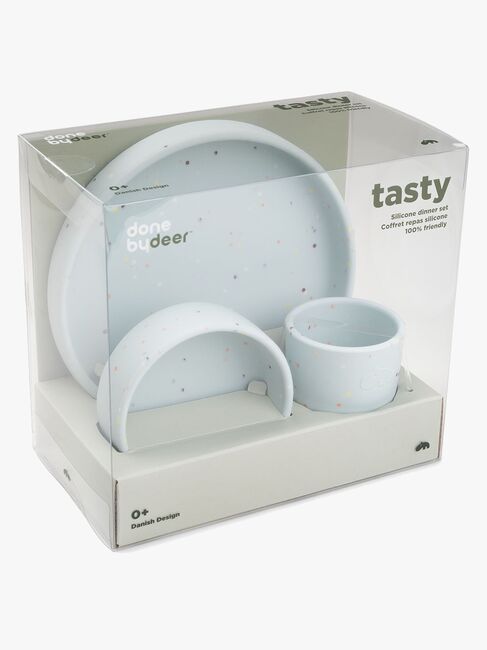 Done By Deer Confetti Barneserviser, Blå