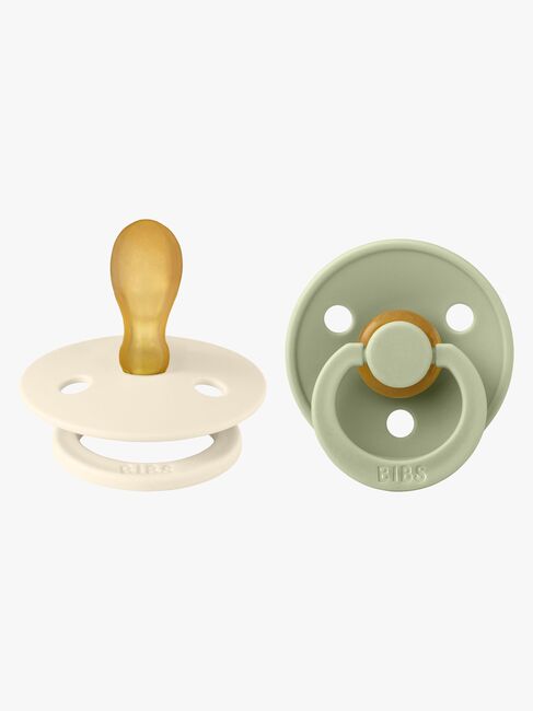 BIBS Colour Smokker 2-pack Lateks Str 2, Ivory/Sage