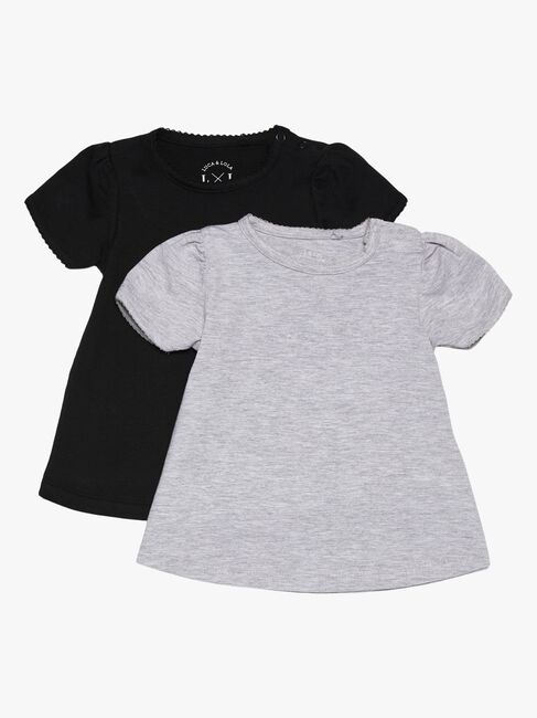 Luca & Lola Emily Topp 2-pack, Grey Melange/Anthracite