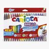 Carioca Birello Dobbelspiss Fiberpenner 24-Pakk
