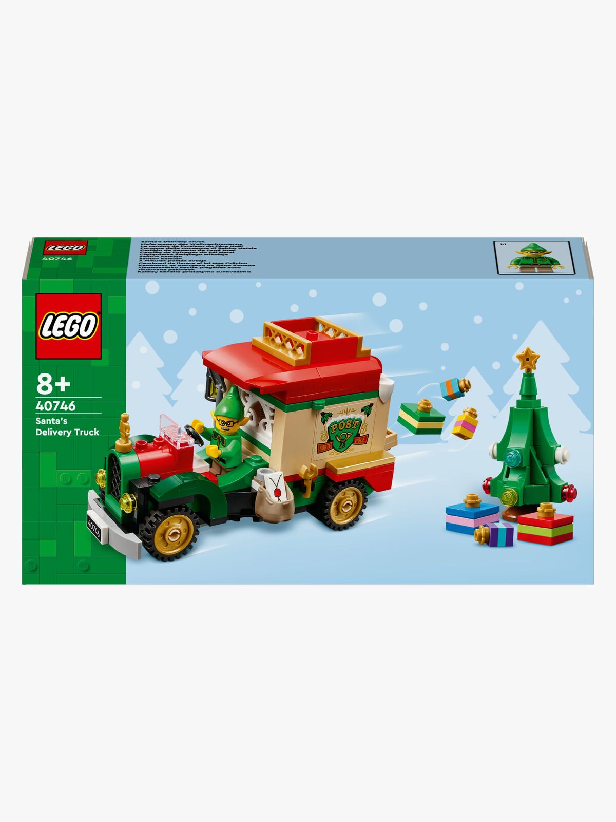 LEGO Iconic 40746 Julenissens julepostbil