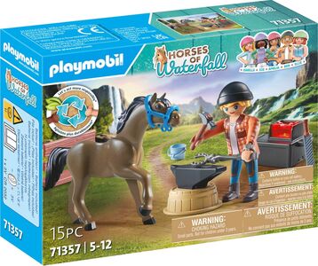 Playmobil 71357 Horses of Waterfall LEGO-sett - Farrier Ben and Achilles