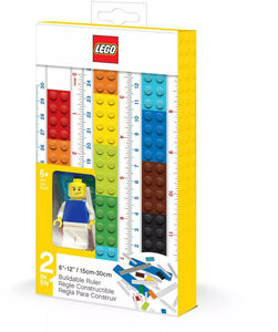 LEGO Byggbar Linjal med Figur