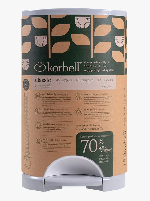 Korbell Classic Bleiebøtte, Hvit