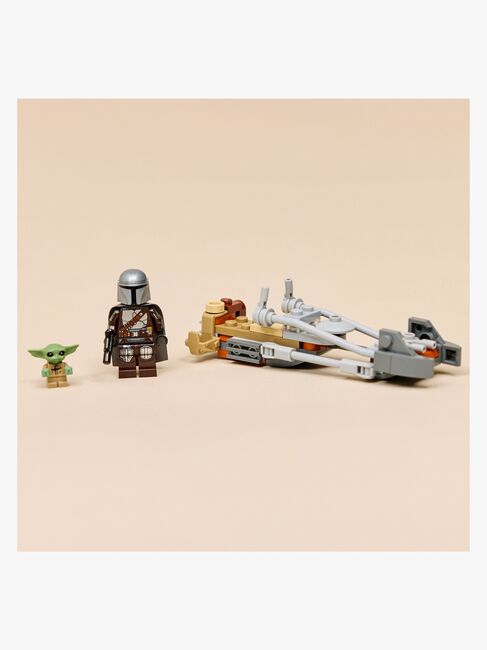 LEGO Star Wars 75436 Mandalorianeren og Grogus speedersykkel