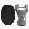 Beemoo CARE Carry Comfort 4-in-1 Bæresele & Hoftebærer inkl. Regntrekk, Grey