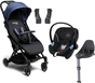 Beemoo Easy Fly Lux 3 Trille inkl. Cybex Aton M Babybilstol, Crown Blue