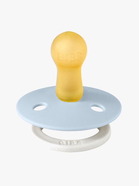 BIBS Smokk Colour 2-pack Lateks Størrelse 2, Iron Glow/Baby Blue Glow