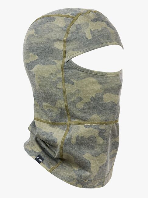 Kombi Merino Pro Balaklava Jr, Khaki Liquid Camo