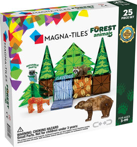 MagnaTiles Forest Animals Byggesett 25 Deler
