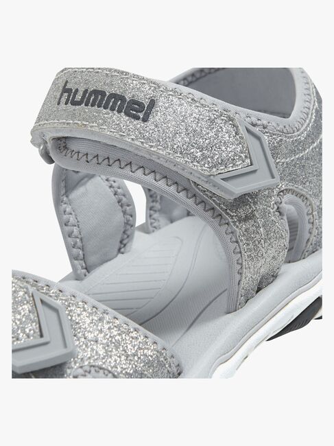 Hummel Glitter Jr Sandaler, Sølvfarget