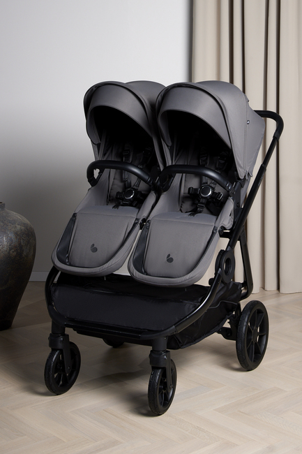 Beemoo Pro Twin 2 Søskenvogn, Mocha Grey