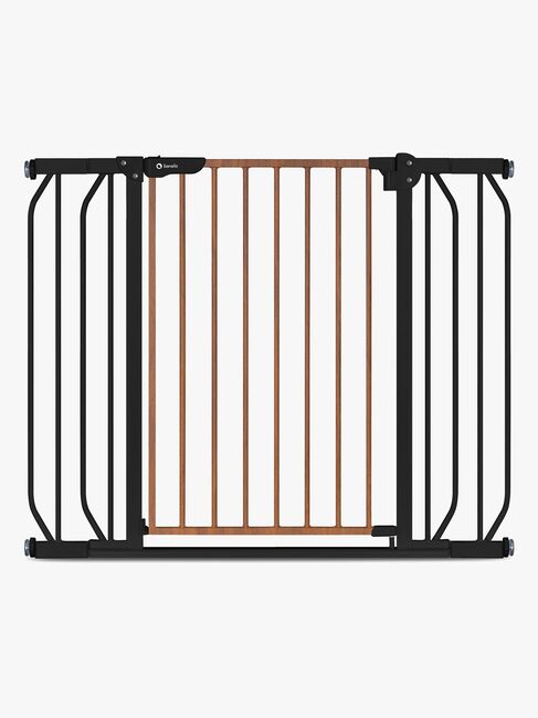 Lionelo Truus Slim Sikkerhetsgrind, Black Carbon/Natural