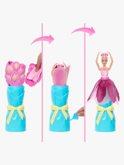 Barbie Petal Pop Flower Surprise Dukke Tulipan, Rosa