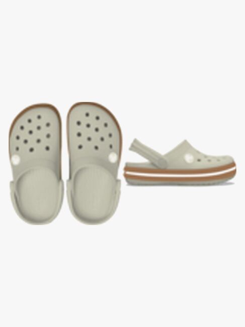 Crocs Crocband Gum Kids Tøfler, Summit White