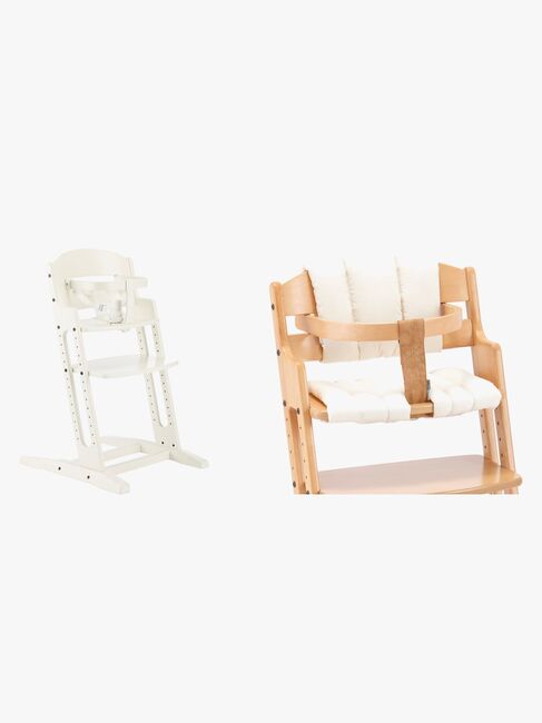 BabyDan Danstolen Matstol & Matstolpute, Hvit/Beige