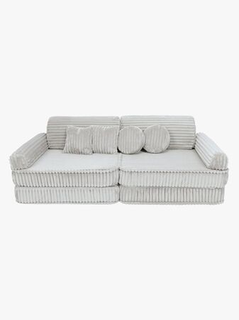 MeowBaby Churros Play Sofa, Cotton Candy White