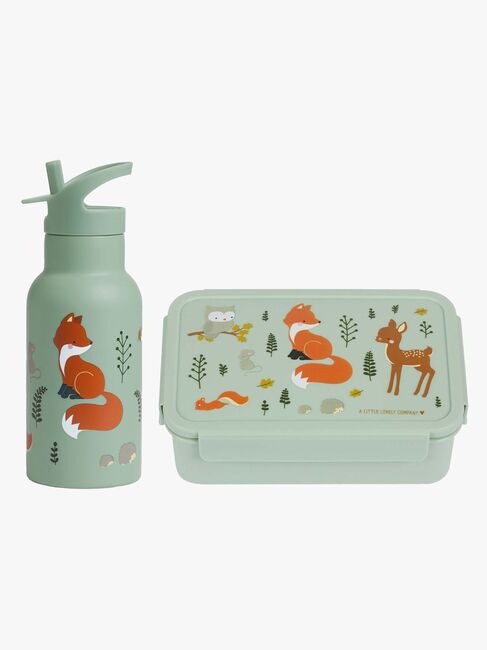 A Little Lovely Company Matboks & Flaske, Forest Friends